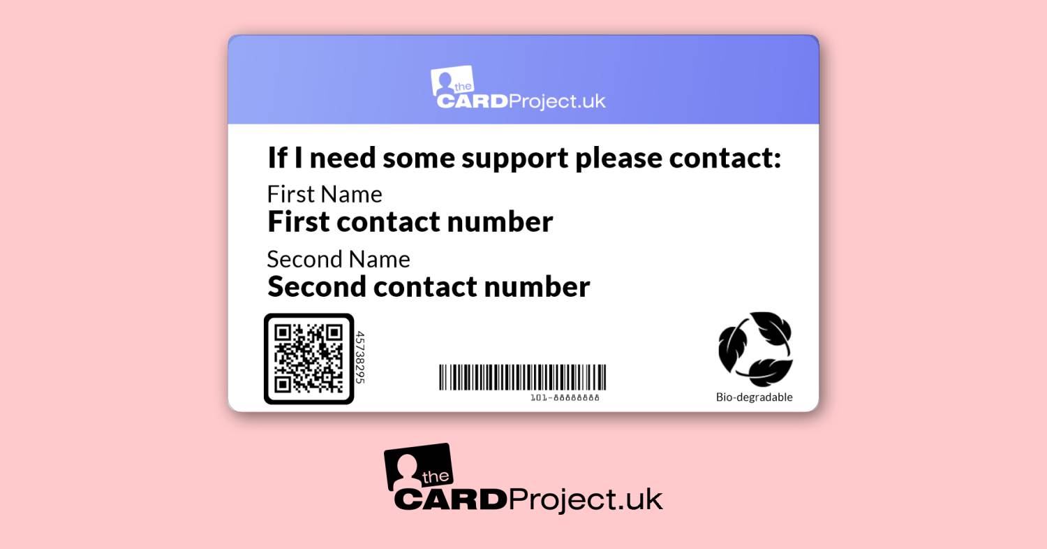 IBS (Irritable bowel syndrome) Medical ID Alert Card   (REAR)